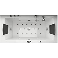 Bañera de hidromasaje Whirlpool Villa Eugenie II iluminacion LED en cada boquilla Spa cuarto de baño